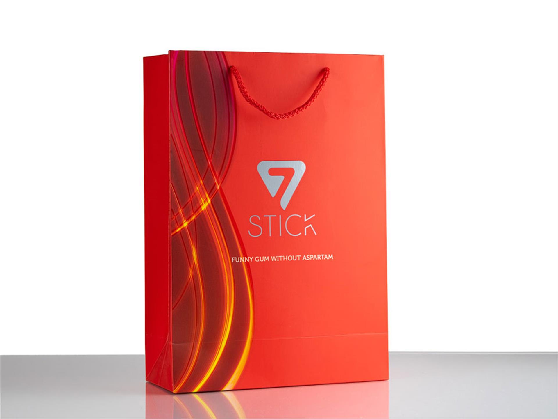 Red Cardboard Bag